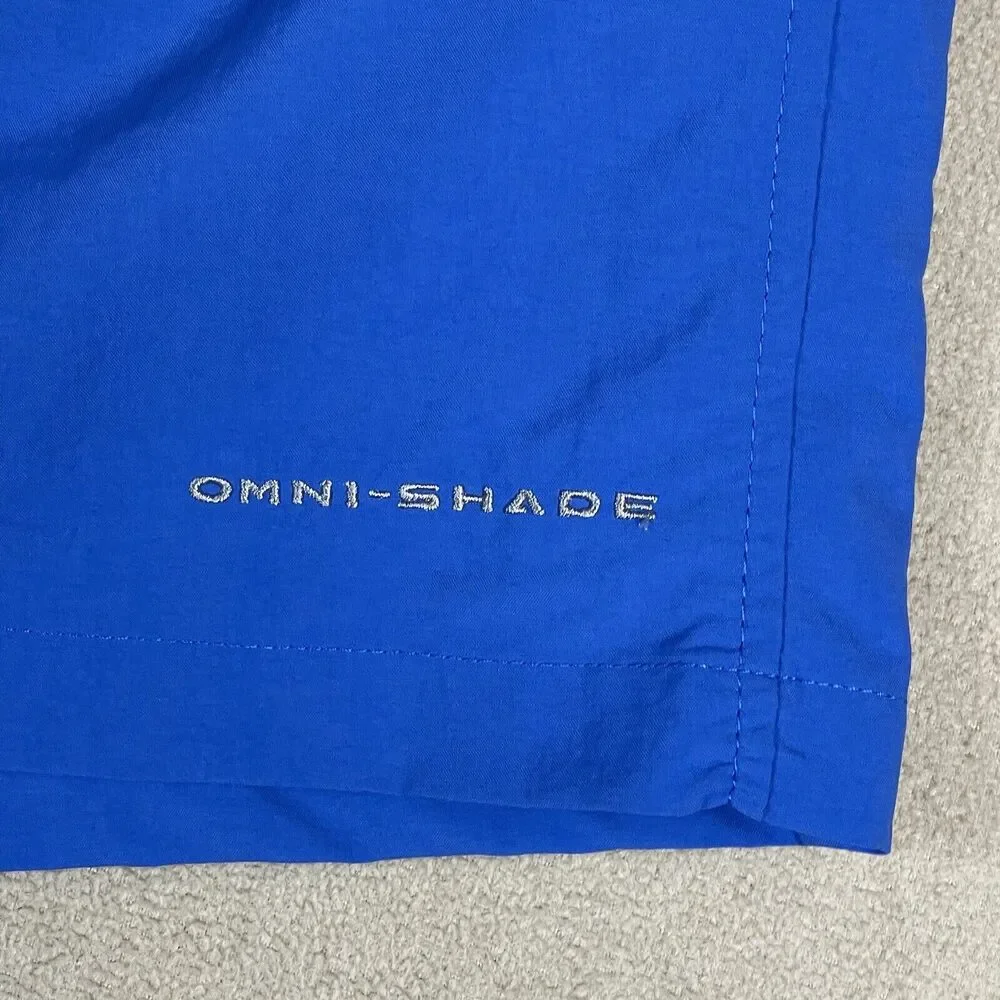 Columbia Shorts Mens XXL Blue PFG Backcast III Water Shorts PFG Omni Shade Adult
